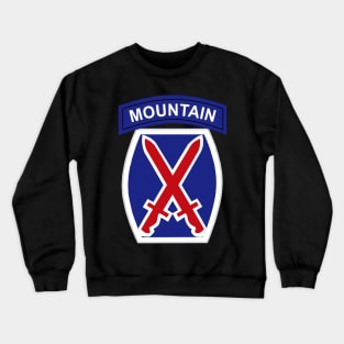 10th Mountain Division wo Txt Crewneck Sweatshirt